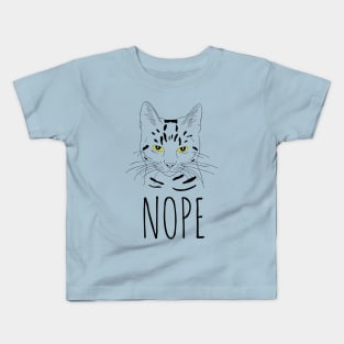 cat nope Kids T-Shirt